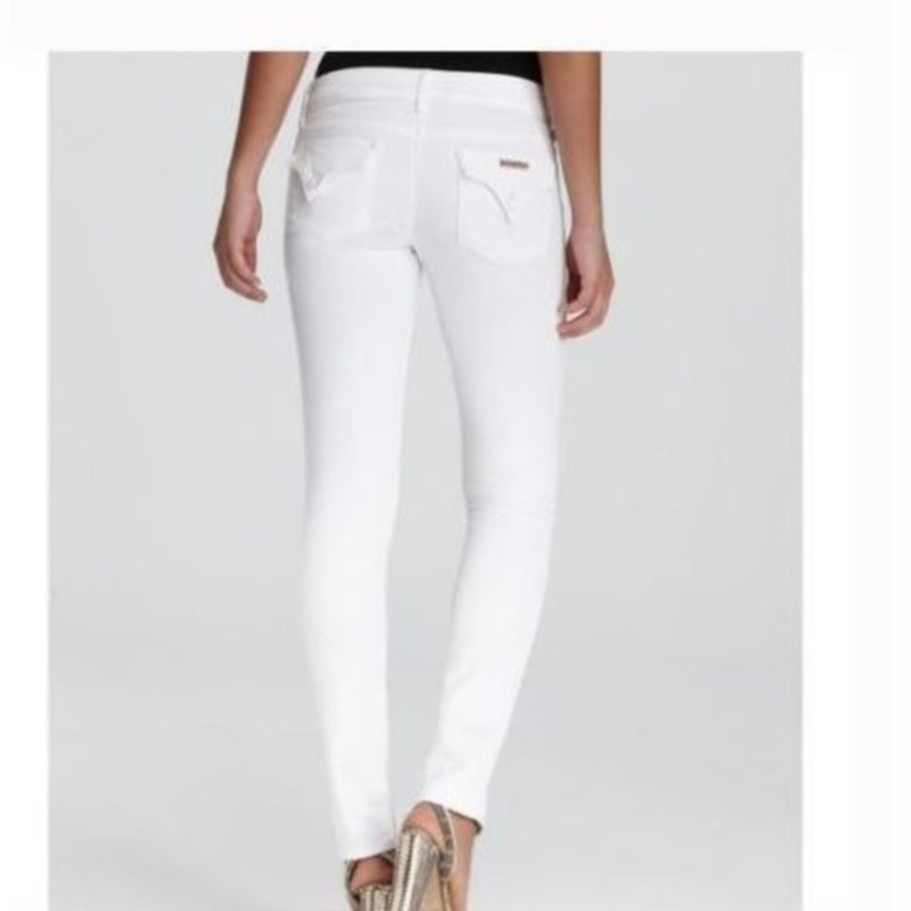 Hudson jeans white Colin Flap Stretch Skinny! 28